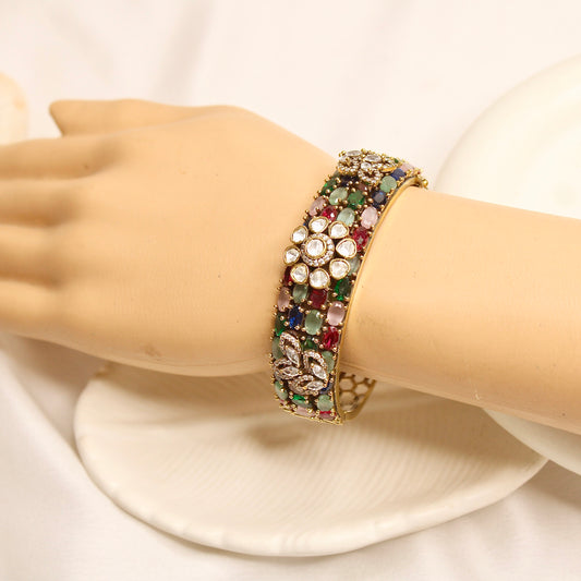Multicolour Kundan Mosaic Kada – product view 13