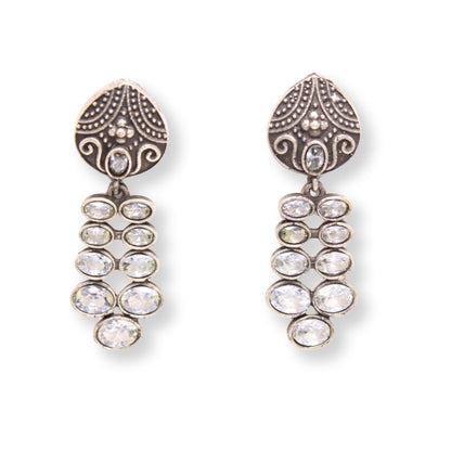 MULTIPLE STONES DANGLER - TRANSPARENT