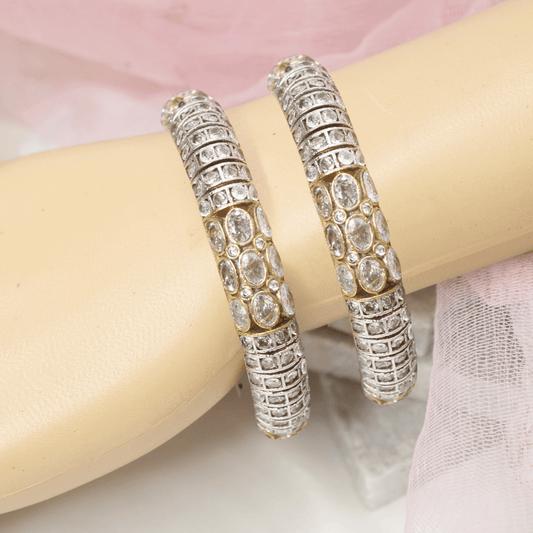 NAGINA BANGLES - DUAL - TONE FINISH - SET OF 2