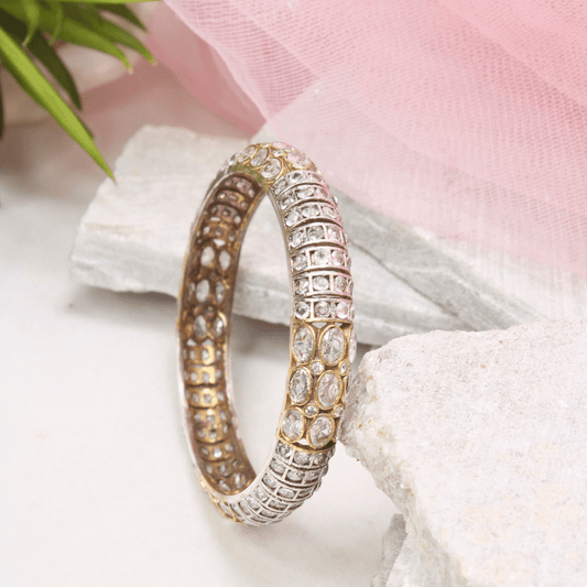 NAGINA BANGLES - DUAL - TONE FINISH - SET OF 2