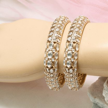 NAGINA BANGLES - GOLDEN FINISH - SET OF 2