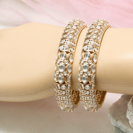 NAGINA BANGLES - GOLDEN FINISH - SET OF 2
