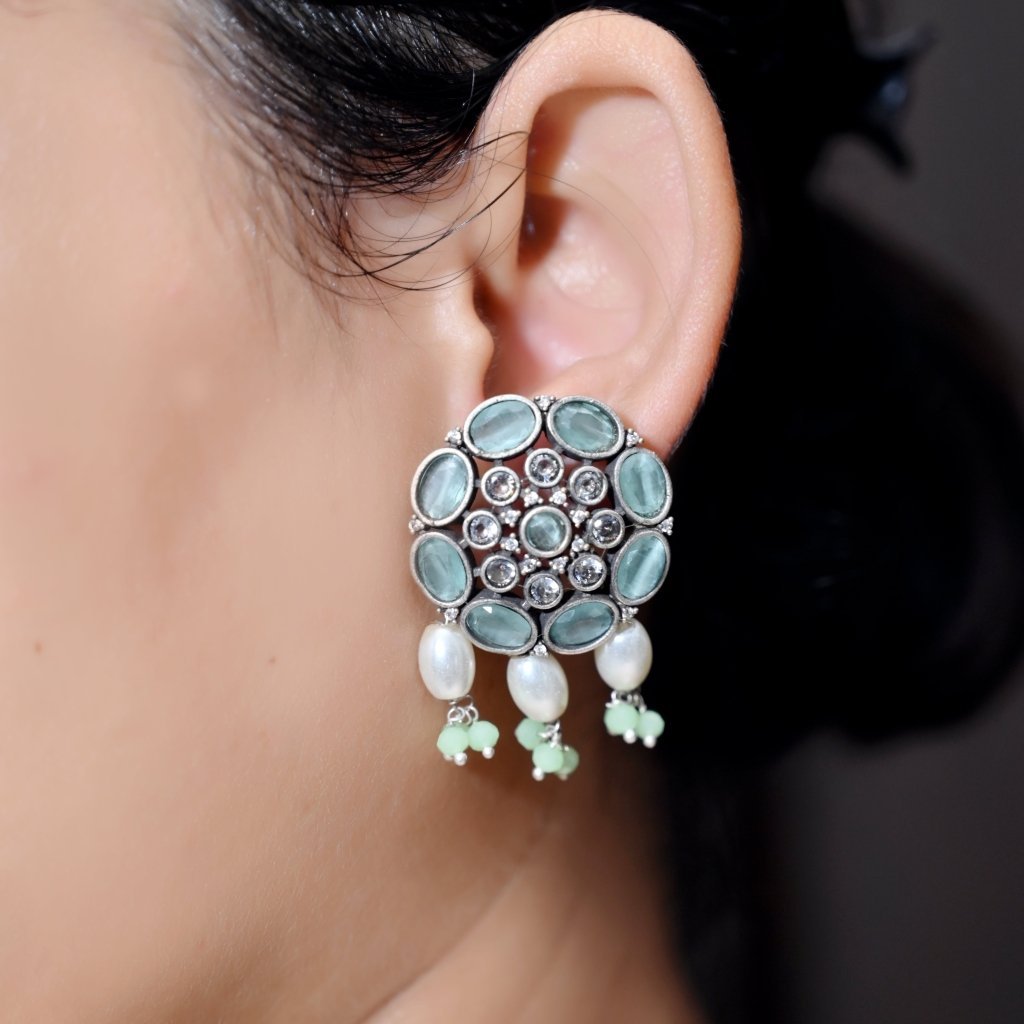 NAGINA LONG NECKLACE SET-GREEN