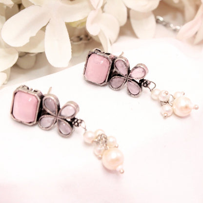 NAGINA NECKLACE SET - PINK