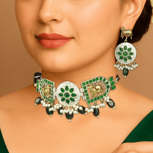 NANDI CHOKER - GREEN