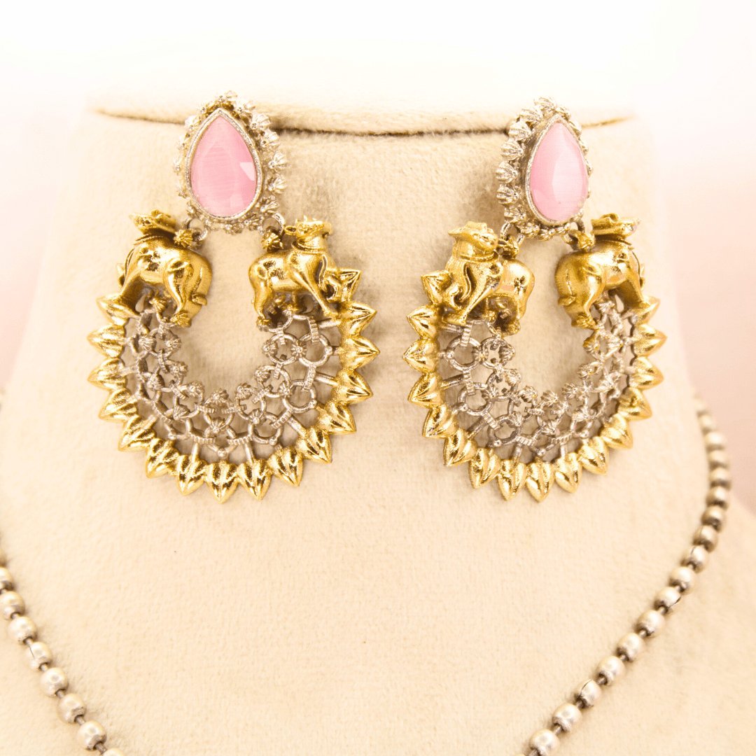 NANDI PAIR FUSION DUAL-TONE PENDANT SET