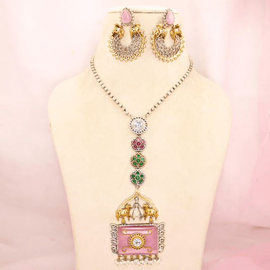 NANDI PAIR FUSION DUAL - TONE PENDANT SET