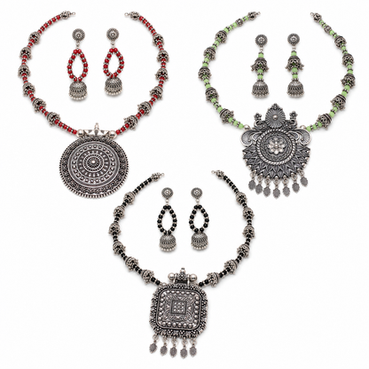 Navraee Banjara Pendant Trio Vol. 3 collage