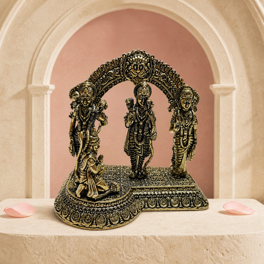 Ram Darbar Brass Idol – styled front view