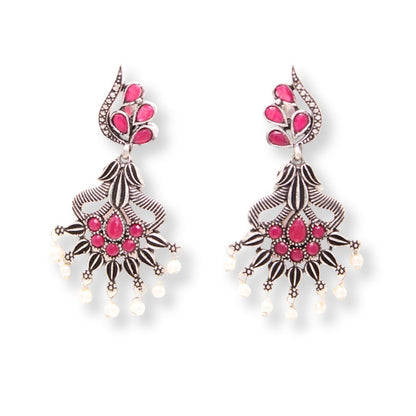 NAVRANG PANKHURI JHUMKA-MAROON