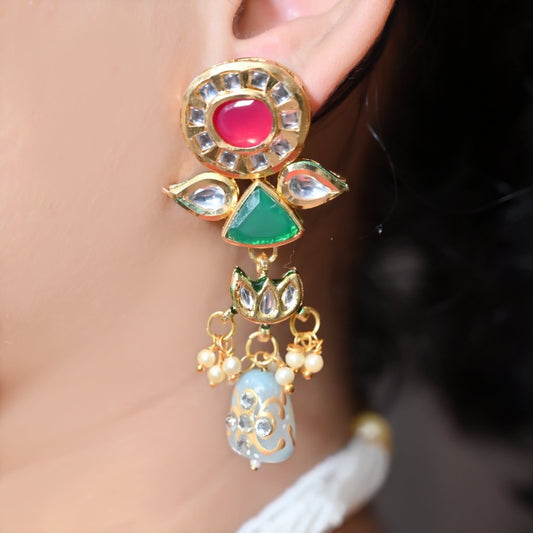 Navratan Choker Necklace – detail view