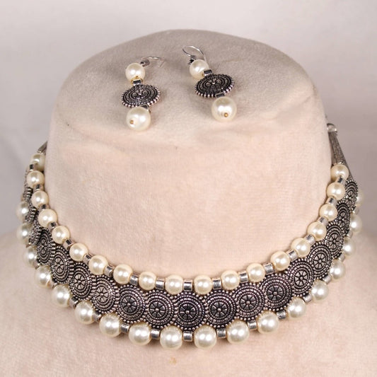PARAS COIN NECKLACE - WHITE