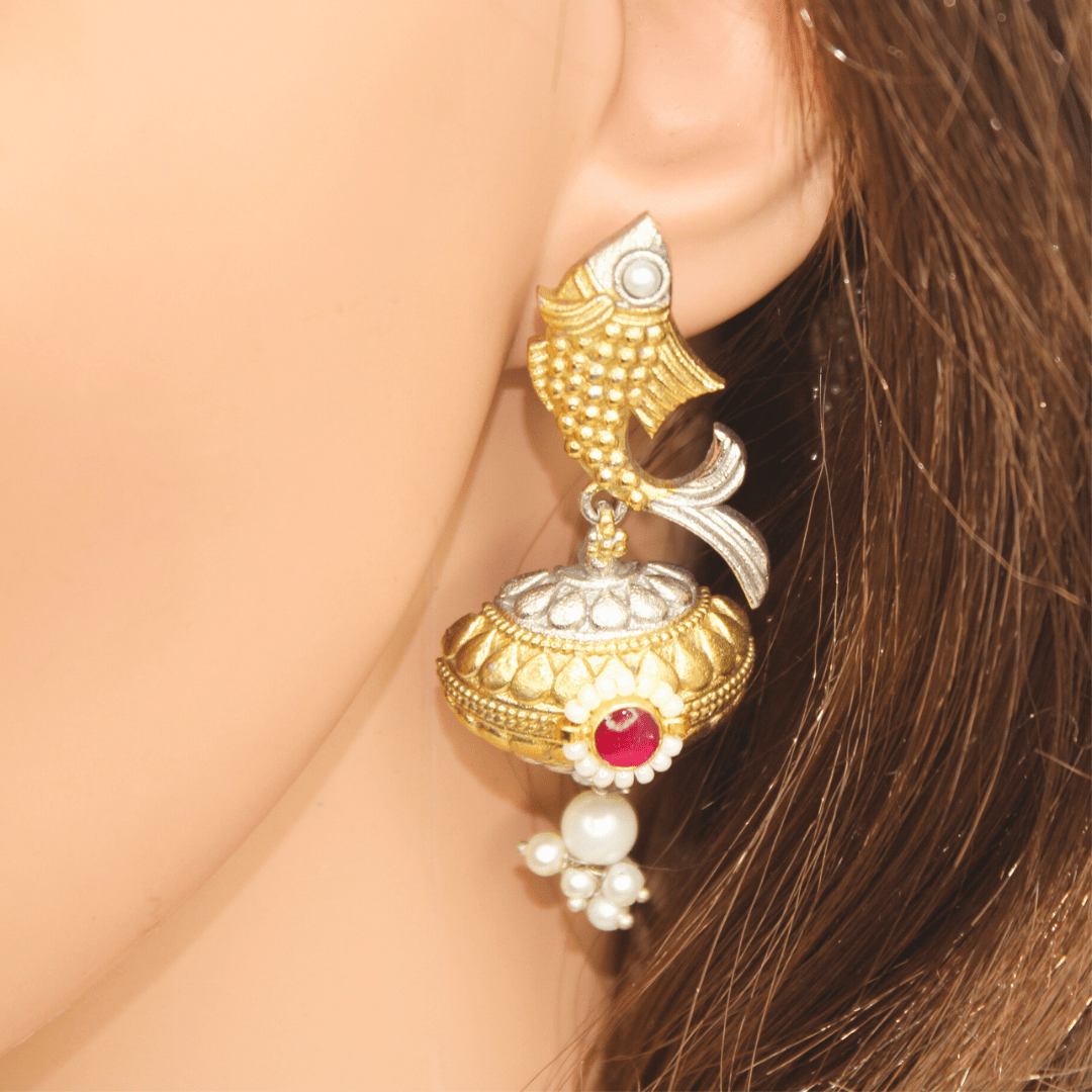 PAACHI KUNDAN DUAL - TONE NECKLACE