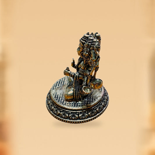 Panchmukhi Hanuman Brass Idol — side view on clean hero-derived studio background