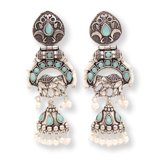 PEARL & BEADS ELEPHANT DANGLER-MINT