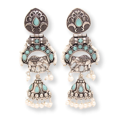 PEARL & BEADS ELEPHANT DANGLER-MINT