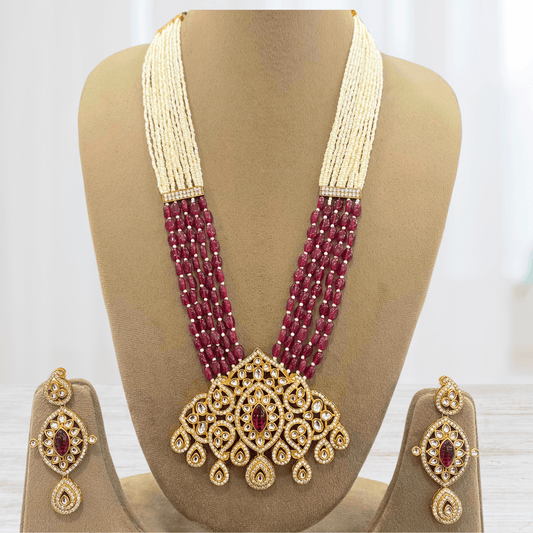 PEARL LONG CHAIN PENDANT SET