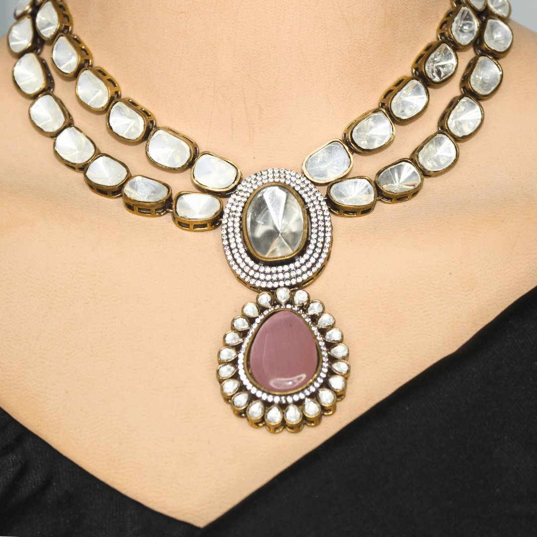 POLKI NECKLACE SET- CELEBRITY INSPIRED