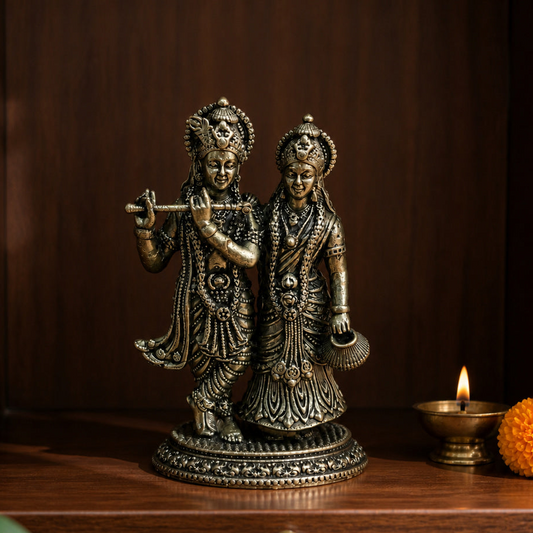Radha Krishna Brass Idol