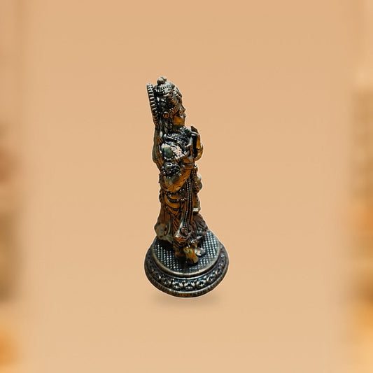 Radha Krishna Brass Idol — side view on clean hero-derived studio background