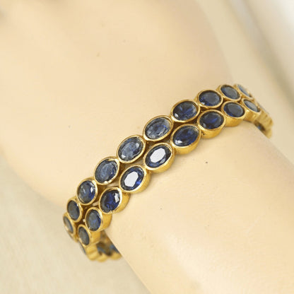 RAJWADI BLUE BANGLE -SET OF 2