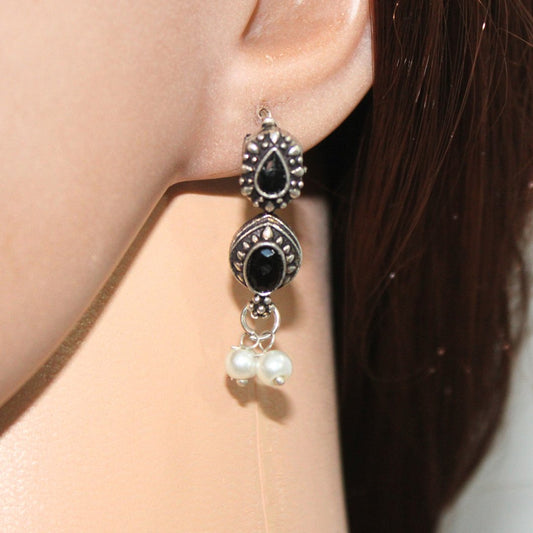 RATNA SHREE NECKLACE SET - BLACK