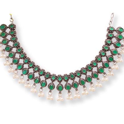 RATNA SHREE NECKLACE SET - GREEN