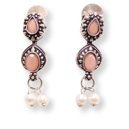 RATNA SHREE NECKLACE SET-PEACH
