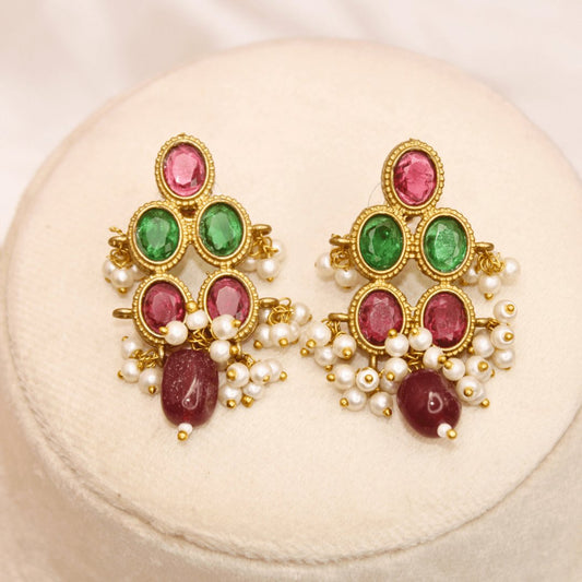 RING HASLI NECKLACE- STONE PENDANT