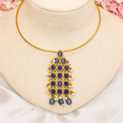 RING HASLI NECKLACE- STONE PENDANT