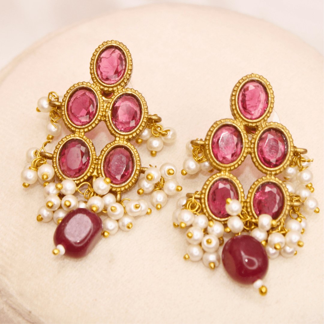 RING HASLI NECKLACE- STONE PENDANT