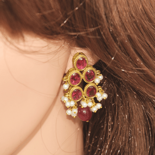 RING HASLI NECKLACE - STONE PENDANT