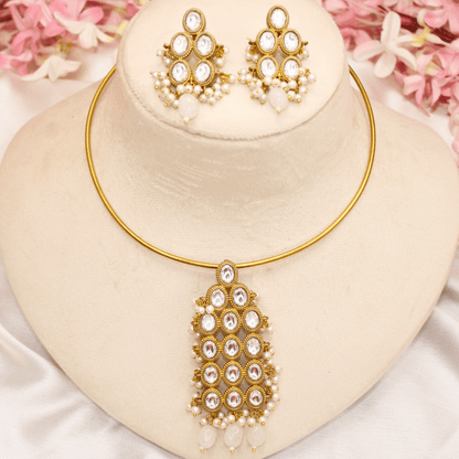 RING HASLI NECKLACE - STONE PENDANT