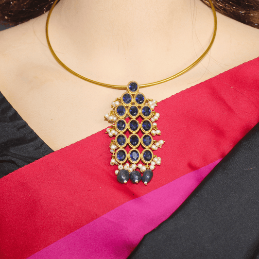 RING HASLI NECKLACE - STONE PENDANT