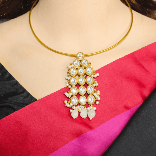 RING HASLI NECKLACE - STONE PENDANT