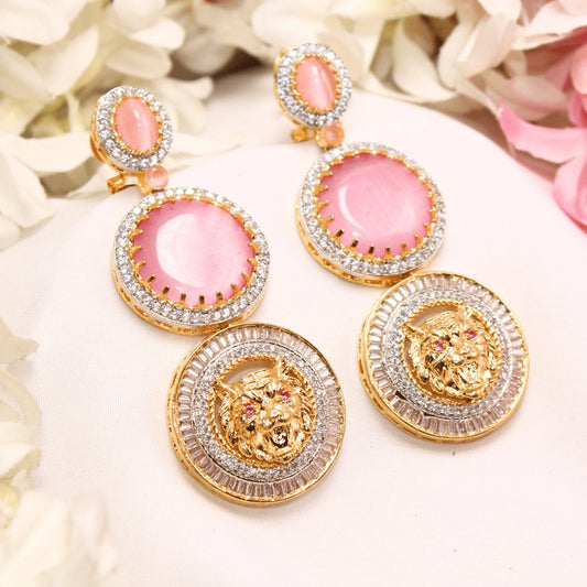 SABYASACHI INSPIRED DOUBLE STONE EARRING