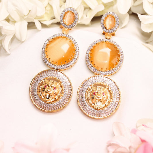 SABYASACHI INSPIRED DOUBLE STONE EARRING