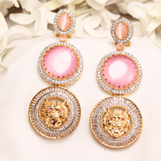 SABYASACHI INSPIRED DOUBLE STONE EARRING