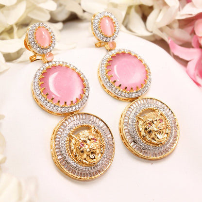 SABYASACHI INSPIRED DOUBLE STONE EARRING