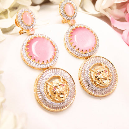 SABYASACHI INSPIRED DOUBLE STONE EARRING