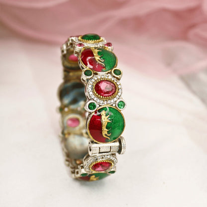 Sabyasachi Inspired Kada- Half Red Half Green