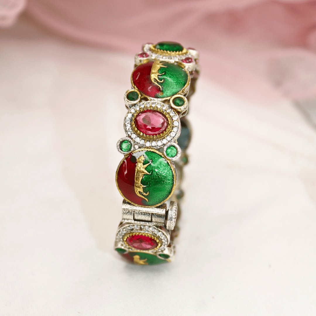 Sabyasachi Inspired Kada- Half Red Half Green