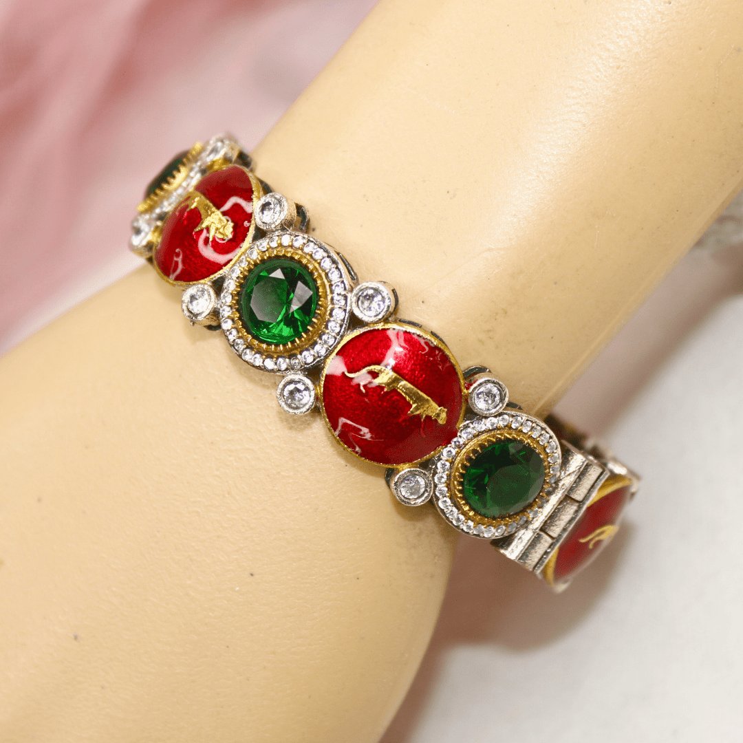 Sabyasachi Inspired Kada- Red & Green
