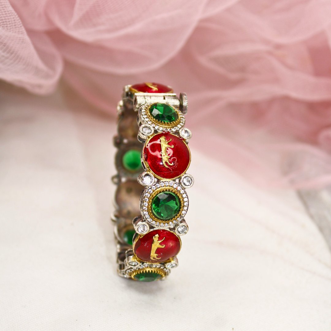 Sabyasachi Inspired Kada- Red & Green