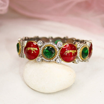 Sabyasachi Inspired Kada- Red & Green