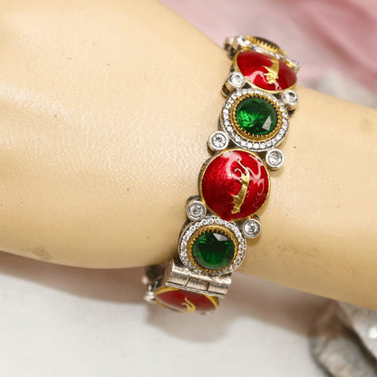 Sabyasachi Inspired Kada- Red & Green