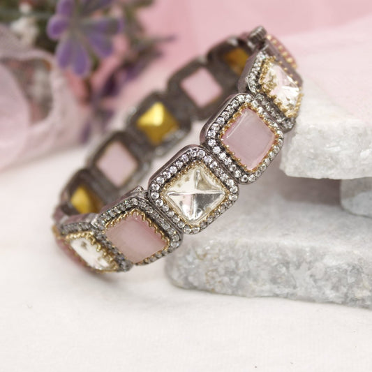 SABYASACHI INSPIRED KADA - POLKI PINK