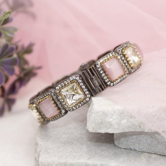 SABYASACHI INSPIRED KADA - POLKI PINK