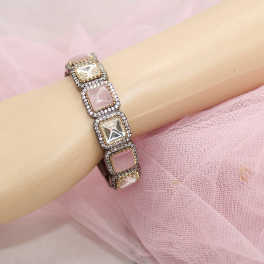 SABYASACHI INSPIRED KADA - POLKI PINK