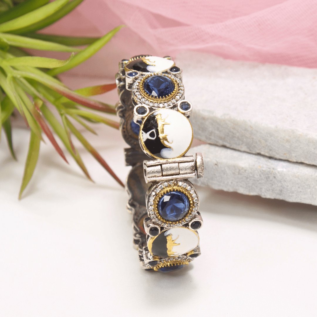 SABYASACHI INSPIRED MEENAKARI KADA-BLUE